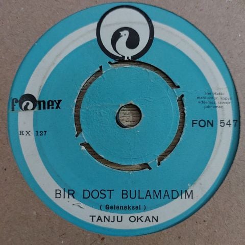 Tanju Okan – Bir Dost Bulamadım / İç İç Unutursun 45LİK PLAK