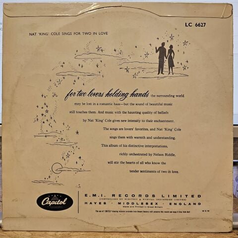 Nat 'King' Cole – Nat 'King' Cole Sings For Two In Love LP PLAK