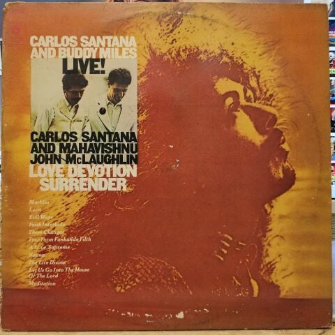 Carlos Santana And Buddy Miles And Mahavishnu John Mclaughlin* – Live! / Love Devotion Surrender LP PLAK...