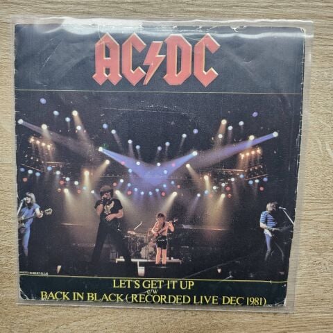 AC/DC – Let's Get It Up / Back In Black (Recorded Live Dec 1981) 45LİK PLAK