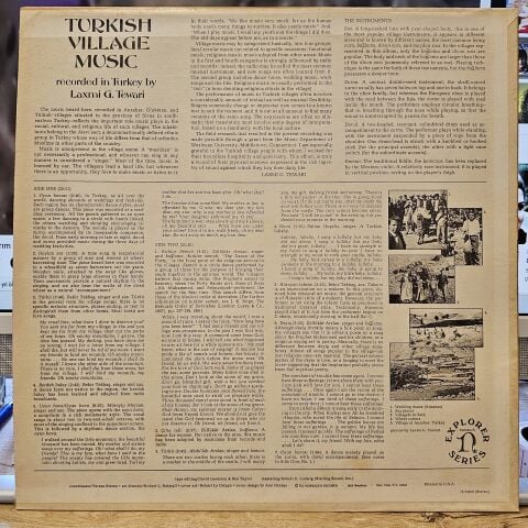 Laxmi G. Tewari – Turkish Village Music LP PLAK