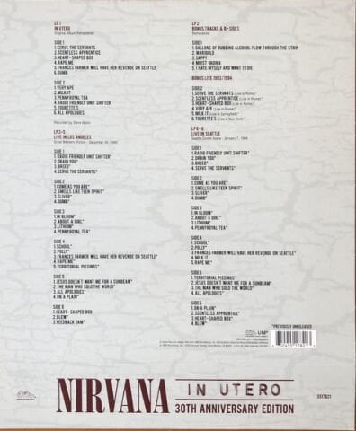 Nirvana – In Utero LP PLAK (BOX SET)