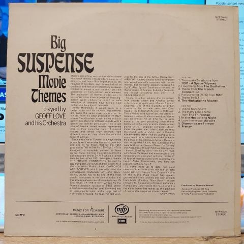 Geoff Love And His Orchestra – Big Suspense Movie Themes LP PLAK
