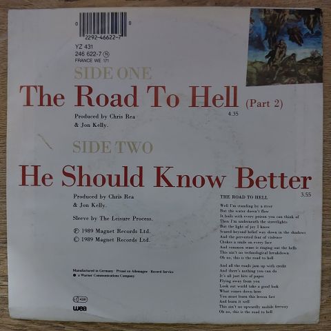 Chris Rea – The Road To Hell 45LİK PLAK