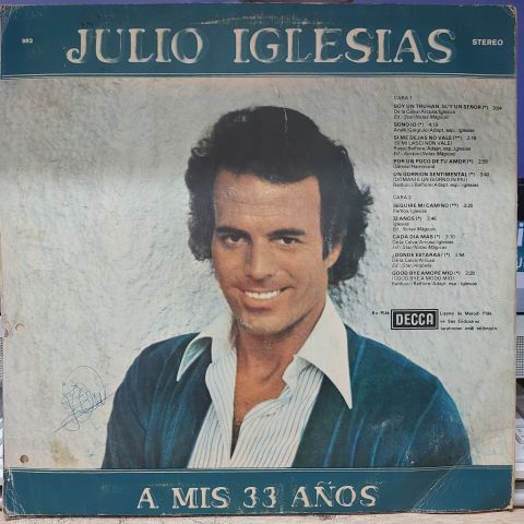 Julio Iglesias – A Mis 33 Años LP PLAK