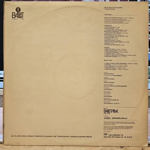 Beş Yıl Önce On Yıl Sonra – 5 Vals 10 Tango LP PLAK