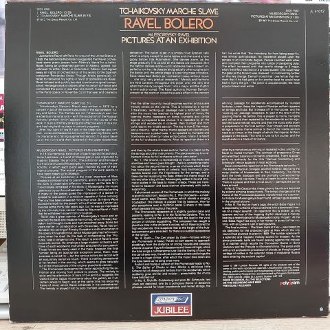 Ravel* / Tchaikovsky* / Mussorgsky* - Los Angeles Philharmonic*, Zubin Mehta – Bolero / Pictures At An Exhibition LP PLAK
