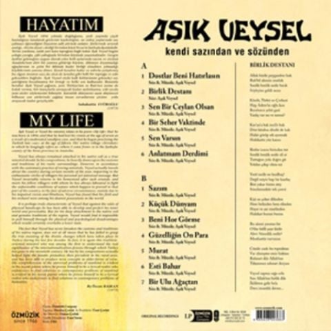 AŞIK VEYSEL - DOSTLAR BENİ HATIRLASIN LP PLAK