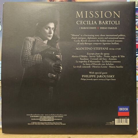 Cecilia Bartoli, I Barocchisti, Diego Fasolis – Mission LP PLAK