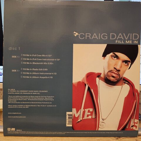 Craig David – Fill Me In LP PLAK
