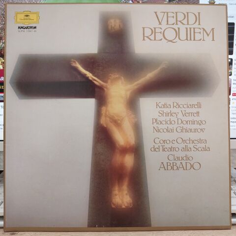Verdi* - Katia Ricciarelli, Shirley Verrett, Placido Domingo, Nicolai Ghiaurov, Coro* E Orchestra Del Teatro Alla Scala, Claudio Abbado – Requiem LP PLAK