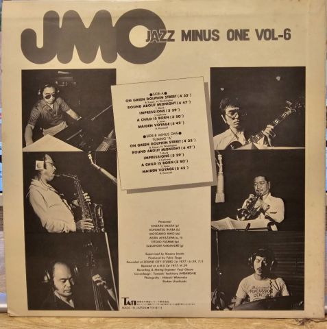 JMO (4) – Jazz Minus One Vol.6 LP PLAK