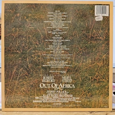 John Barry – Out Of Africa (Music From The Motion Picture Soundtrack) LP PLAK