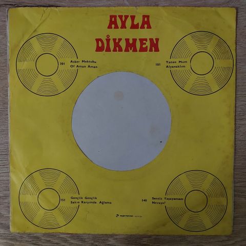 Ayla Dikmen – Asker Mektubu / Of Aman, Aman 45LİK PLAK