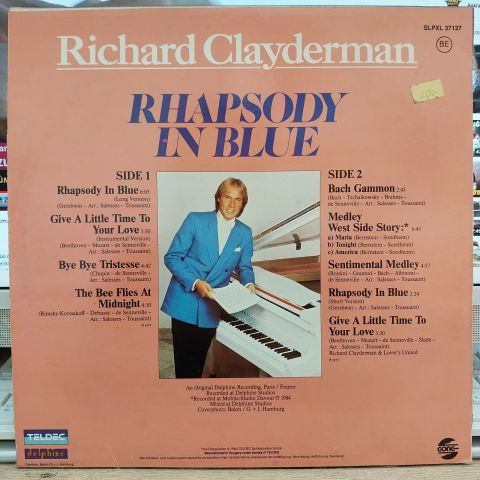 Richard Clayderman – Rhapsody In Blue LP PLAK