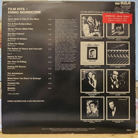 Ennio Morricone – Film Hits LP PLAK