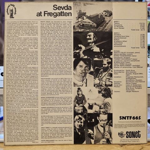 Maffy Falay And Sevda – Live At Fregatten LP PLAK