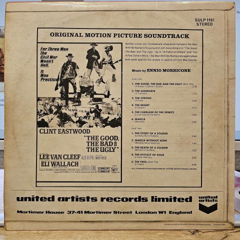Ennio Morricone – The Good, The Bad And The Ugly (Original Motion Picture Soundtrack) LP PLAK