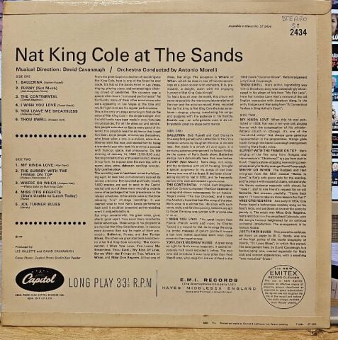 Nat King Cole – At The Sands LP PLAK