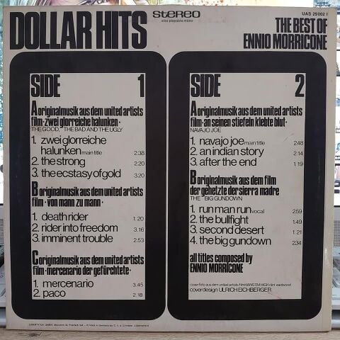ENNİO MORRICONE - DOLLAR HİTS THE BEST OF  LP PLAK