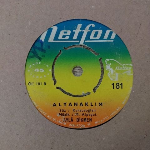 Ayla Dikmen – Yanan Mum / Alyanaklım 45LİK PLAK