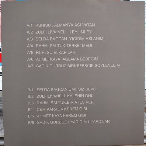 Various – Unutulmayanlar LP PLAK