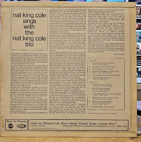 The Nat King Cole Trio – Nat King Cole Sings With The Nat King Cole Trio LP PLAK