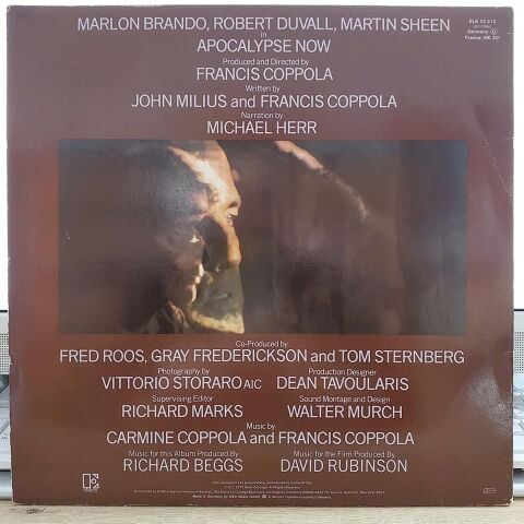 CARMİNE COPPOLA & FRANCİS COPPOLA - APOCALYPSE NOW SOUNDTRACK LP PLAK