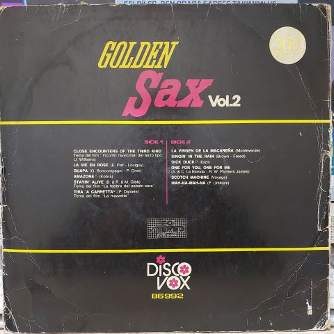 Various – Golden Sax Vol.2 LP PLAK