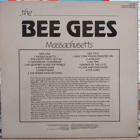 The Bee Gees – Massachusetts LP PLAK