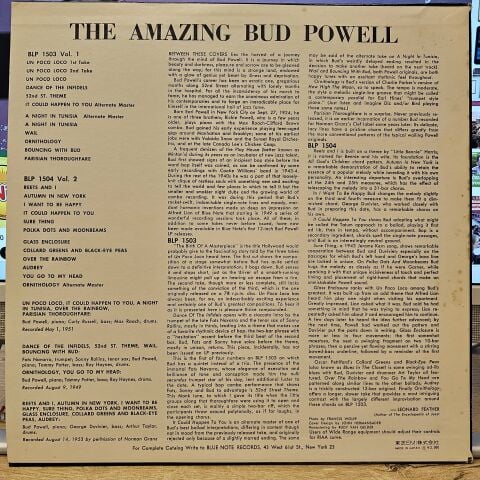 Bud Powell – The Amazing Bud Powell, Volume 1 LP PLAK