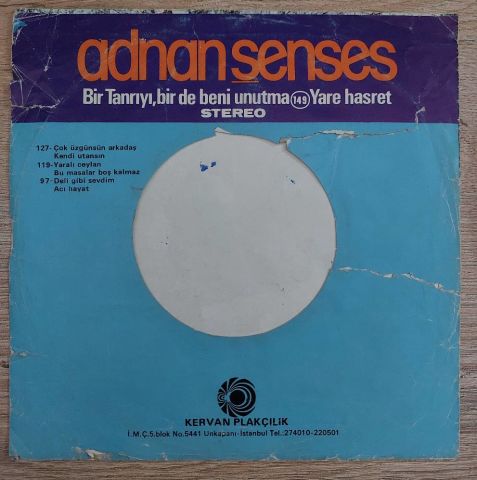 Adnan Şenses – Çok Üzgünsün Arkadaş / Kendi Utansın 45LİK PLAK