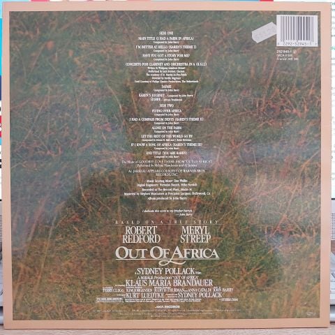 John Barry – Out Of Africa (Music From The Motion Picture Soundtrack) LP PLAK