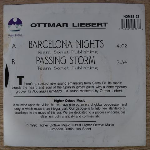 Ottmar Liebert – Barcelona Nights 45LİK PLAK