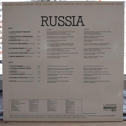 ÇEŞİTLİ SANATÇILAR - RUSSIA LP PLAK