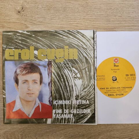 Erol Evgin – İçimdeki Fırtına / Yine De Güzeldir Yaşamak 45LİK PLAK