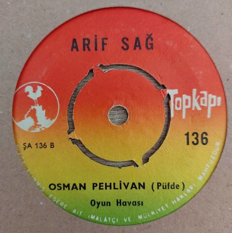 Arif Sağ – Şu Samsunun Evleri / Osman Pehlivan 45LİK PLAK