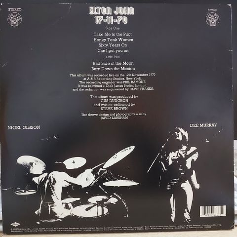 Elton John – 17-11-70 LP PLAK