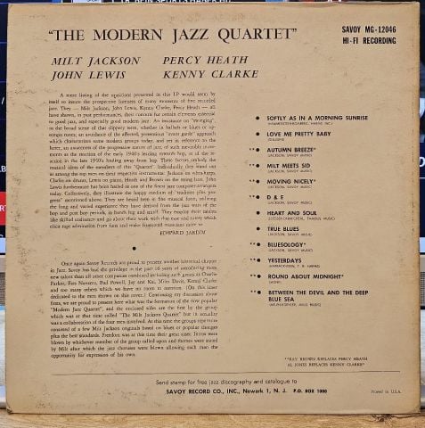 Modern Jazz Quartet – Modern Jazz Quartet LP PLAK