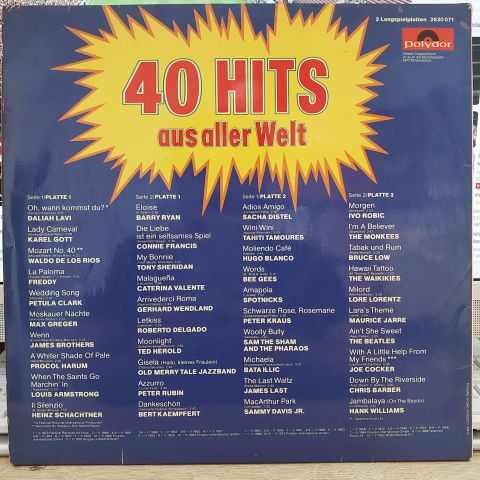 Various – 40 Hits Aus Aller Welt LP PLAK