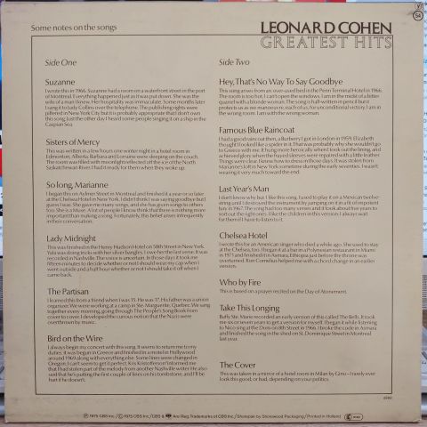 Leonard Cohen – Greatest Hits LP PLAK