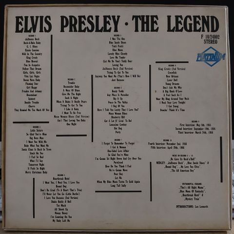 Elvis Presley – The Legend BOX SET 10 LP PLAK