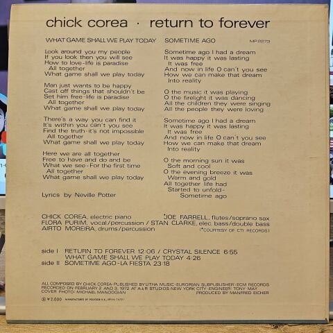 Chick Corea – Return To Forever LP PLAK