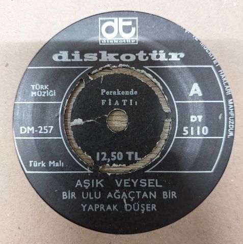 Aşık Veysel – Ulu Bir Ağaçtan Bir Yaprak Düşer / Küçük Dünyam 45LİK PLAK