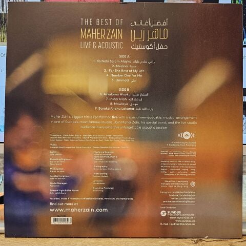 Maher Zain – The Best Of Maher Zain: Live & Acoustic LP PLAK