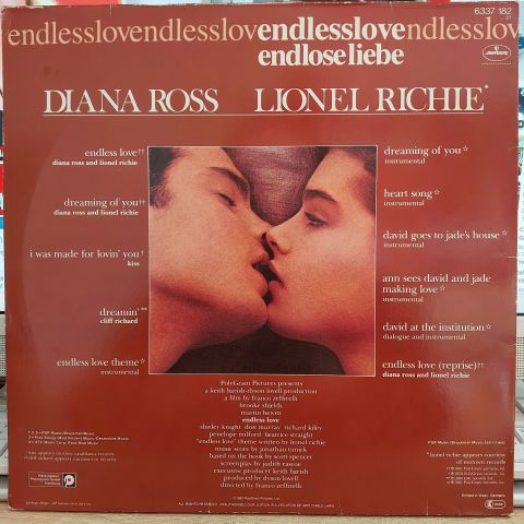 Various – Endlose Liebe (Endless Love) Soundtrack LP PLAK