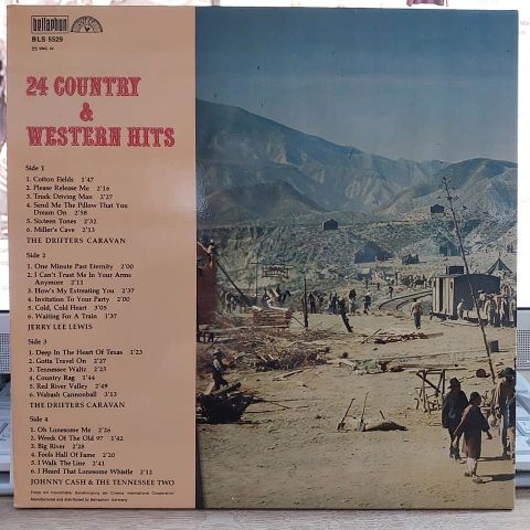 ÇEŞİTLİ SANATÇILAR - 24 COUNTRY WESTERN HİTS LP PLAK