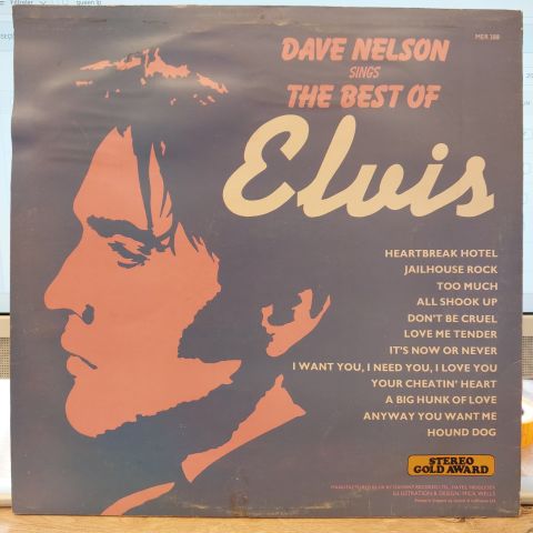 Dave Nelson – Dave Nelson Sings The Best Of Elvis LP PLAK