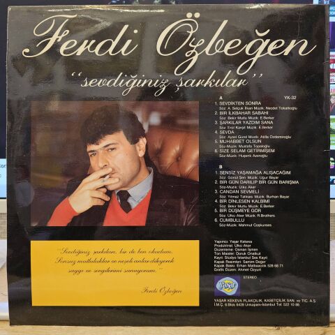 Ferdi Özbeğen – Sevdiğiniz Şarkılar LP PLAK