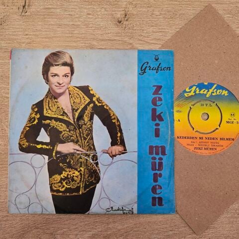 Zeki Müren – Kederden Mi Neden Bilmem / Söz Verip De Gelmezsin 45LİK PLAK...